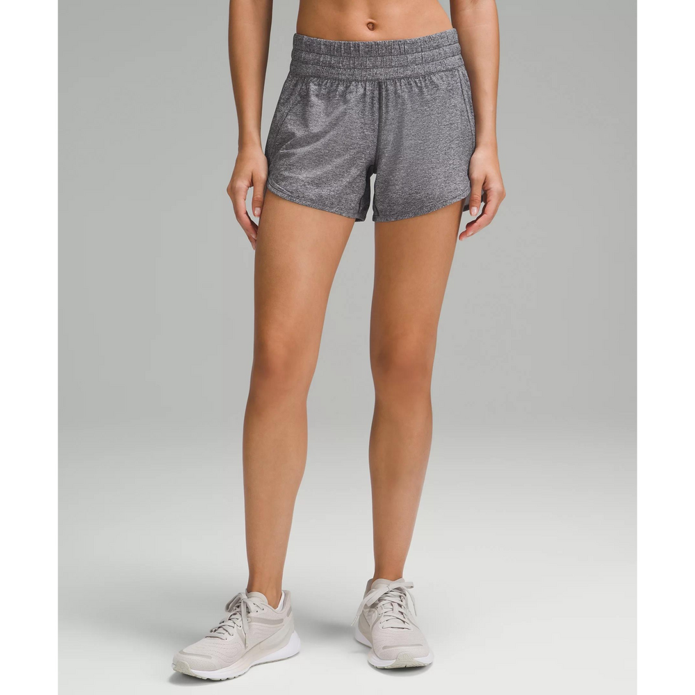 Lululemon Tracker Low-Rise Lined Short 4" in Gray
